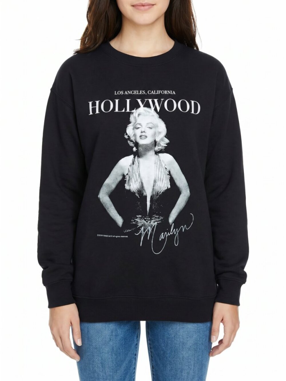 MARILYN MONROE WOMENS SWEAT TOP (MEDIUM)
